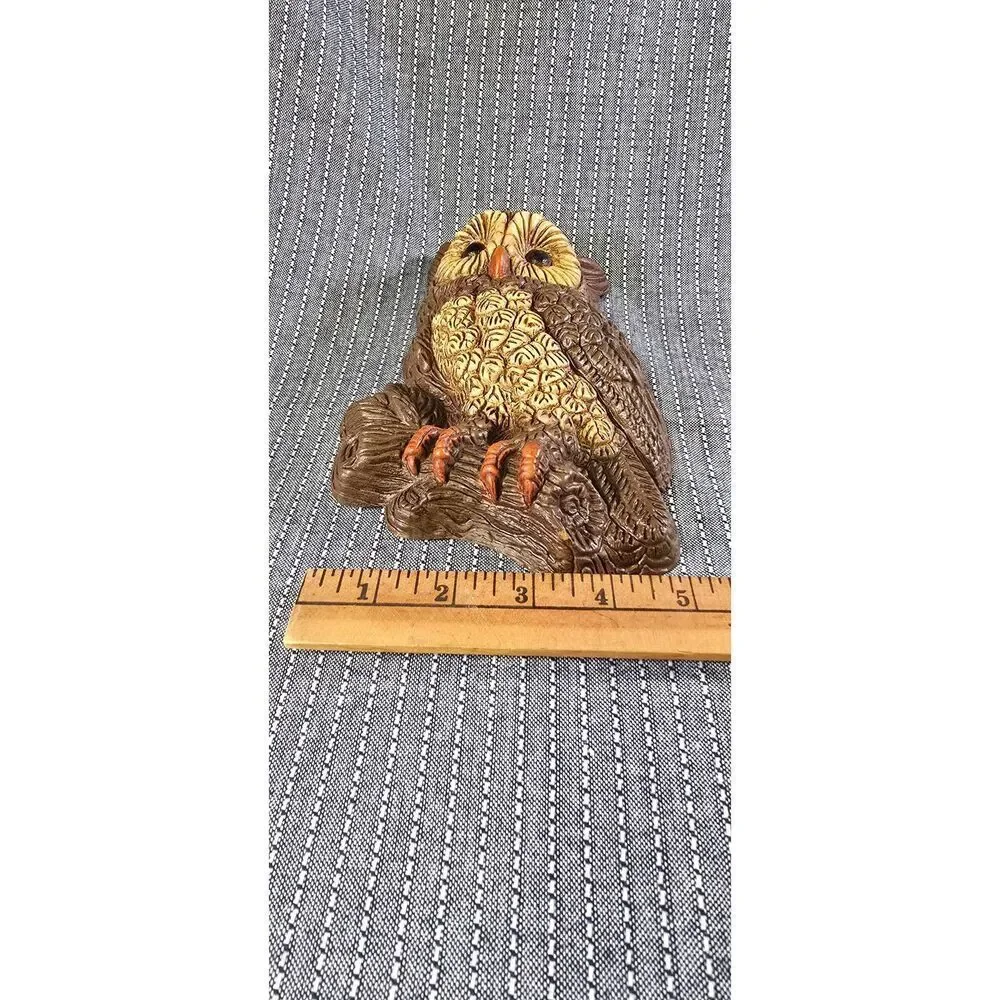 Vintage 1970s molded foam or resin owl